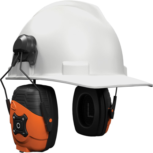 Safety Orange Link 2.0 Bluetooth Earmuffs, Cap Mount Style, 21 dB The Estey Group