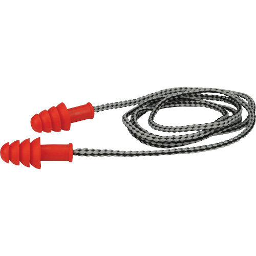 Bouchons d'oreilles r&eacute;utilisables en TPR de PIP, Avec cordon, Paire - Boîte pour vente au d&eacute;tail, 27 dB NRR, Taille unique The Estey Group