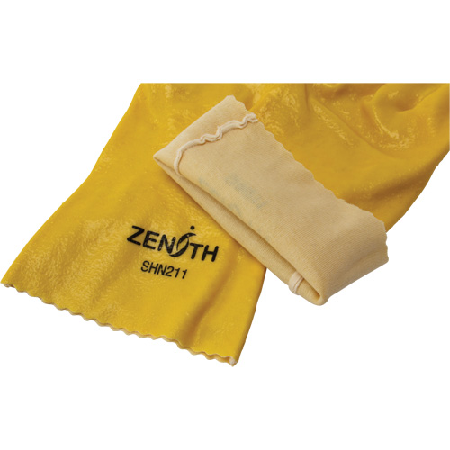 Gants &agrave; fini rugueux et r&eacute;sistants aux produits chimiques, Taille 9, 12" lo, PVC, Doublure en Interlock, 47-mil The Estey Group