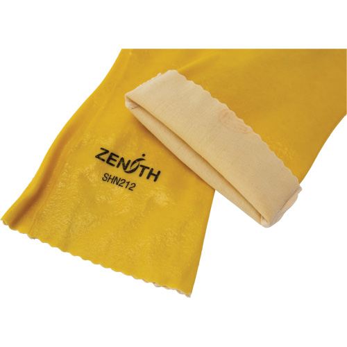 Rough-Finish Chemical-Resistant Gloves, Size 9, 14" L, PVC, Interlock Inner Lining, 47-mil The Estey Group