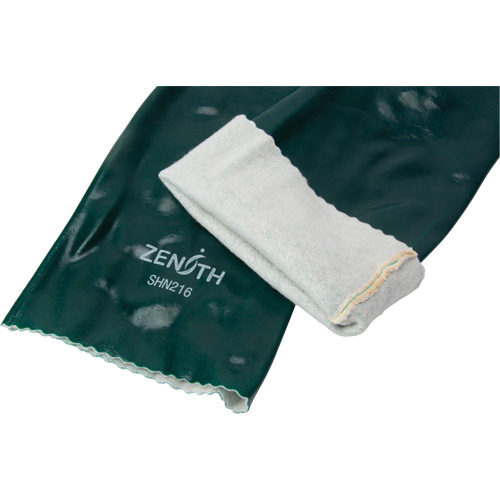 Gants verts &agrave; double enduit, 18" lo, PVC, Doublure en Jersey de coton, 70 mils The Estey Group