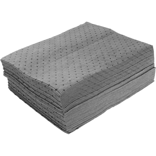 Bonded Sorbent Pads, Universal, 15" x 19", 8 gal. Absorbancy The Estey Group
