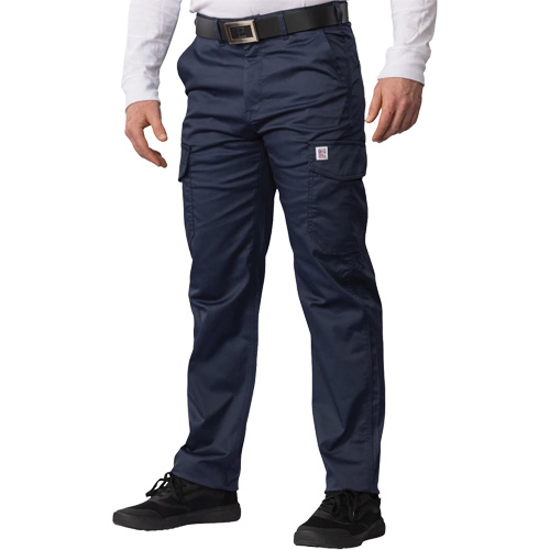 Pantalon cargo Big Flex, Poly-coton/Spandex, Bleu marin, Taille 54 The Estey Group