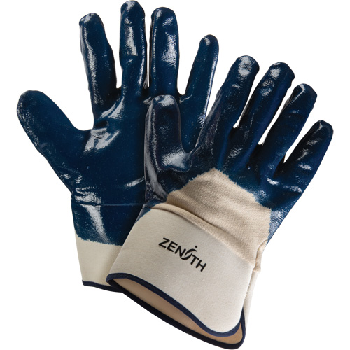 Gants &agrave; poignet de s&eacute;curit&eacute; de poids lourd, 11/2T-Grand, R&ecirc;vetement Nitrile, Enveloppe en Coton The Estey Group