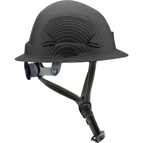 Casque Fibre Metal de style escalade avec bordure compl&egrave;te, R&eacute;pond aux normes CSA type 2, Suspension Rochet, Non ventil&eacute; The Estey Group