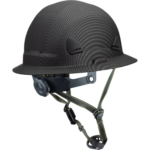 Casque Fibre Metal de style escalade avec bordure compl&egrave;te, R&eacute;pond aux normes CSA type 2, Suspension Rochet, Non ventil&eacute; The Estey Group