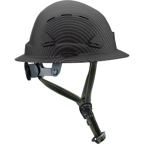 Casque Fibre Metal de style escalade avec bordure compl&egrave;te, R&eacute;pond aux normes CSA type 2, Suspension Rochet, Ventil&eacute; The Estey Group