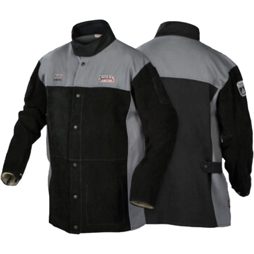 Veste de soudage FR robuste de s&eacute;rie XVI, Cuir, Moyen, Noir The Estey Group
