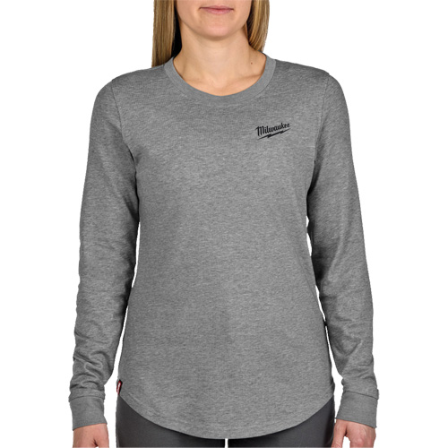 T-shirt hybride &agrave; manches longues FREEFLEX, Femmes, T-petit, Gris The Estey Group