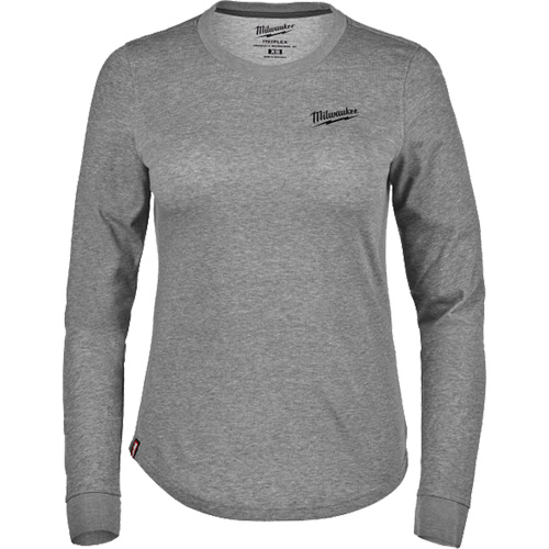 T-shirt hybride &agrave; manches longues FREEFLEX, Femmes, T-petit, Gris The Estey Group