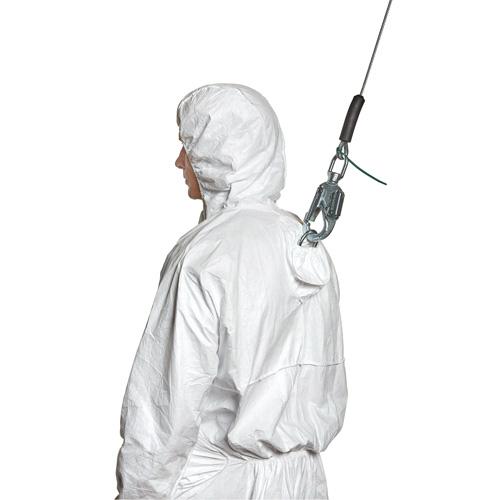 Harness-Compatible Disposable Coverall, Small, White, Tyvek&reg; 500 The Estey Group