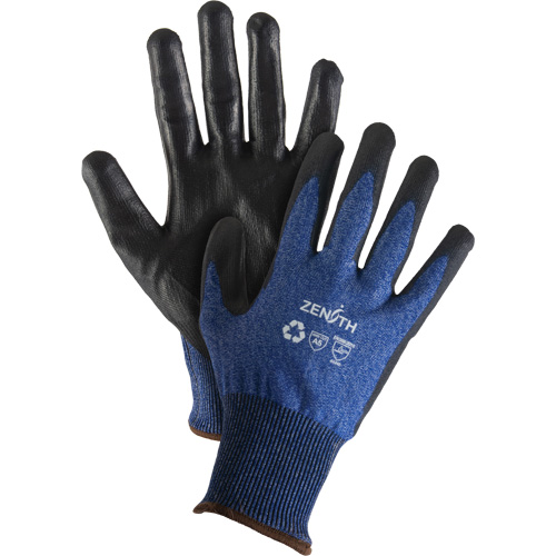Gants &eacute;lastiques &eacute;cologiques r&eacute;sistants &agrave; la coupe, Taille 7, Calibre 18, Rev&ecirc;tement Polyur&eacute;thane, Enveloppe en Acier inoxydable/PEHP/rPET, ASTM ANSI niveau A5 The Estey Group