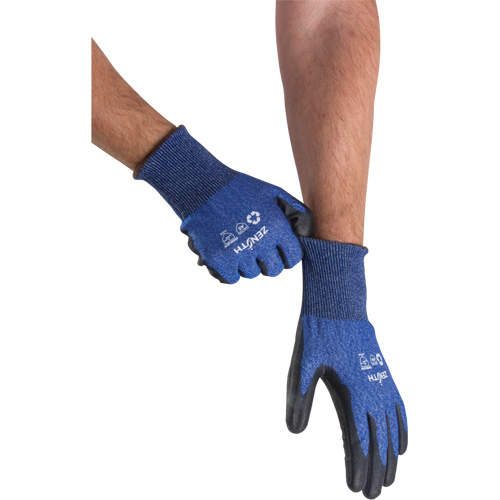 Gants &eacute;lastiques &eacute;cologiques r&eacute;sistants &agrave; la coupe, Taille 7, Calibre 18, Rev&ecirc;tement Polyur&eacute;thane, Enveloppe en Acier inoxydable/PEHP/rPET, ASTM ANSI niveau A5 The Estey Group