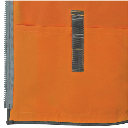 Veste de s&eacute;curit&eacute; pour arpenteur Pioneer avec fermeture &agrave; glissi&egrave;re et dos en maille, Orange haute visibilit&eacute;, Petit, Polyester The Estey Group