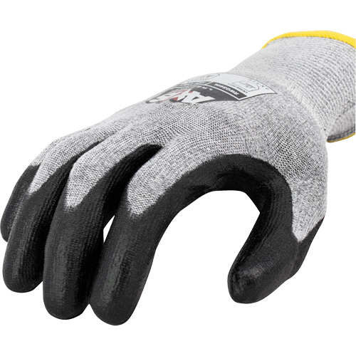 RWG566 AXIS Cut Protection Touchscreen Work Glove, Size X-Small, 18 Gauge, Polyurethane Coated, Stainless Steel/HPPE Shell, ASTM ANSI Level A5/EN 388 Level E The Estey Group