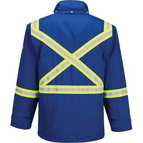 Bizflame&reg; 88/12 Insulated Winter Parka, Blue, Small The Estey Group