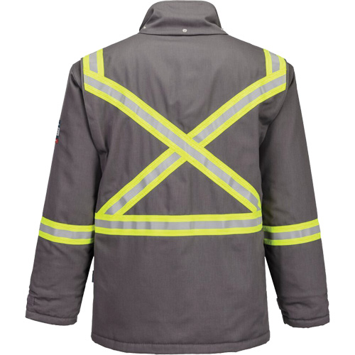 Bizflame&reg; 88/12 Insulated Winter Parka, Grey, Small The Estey Group