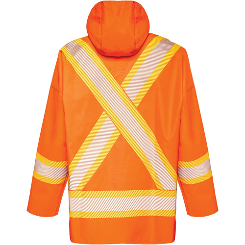 R804 Hurricane Rain Jacket, Small, High Visibility Orange The Estey Group