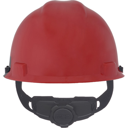 Casque sp&eacute;cialis&eacute; V-Gard, Suspension Rochet, Noir/Rouge The Estey Group