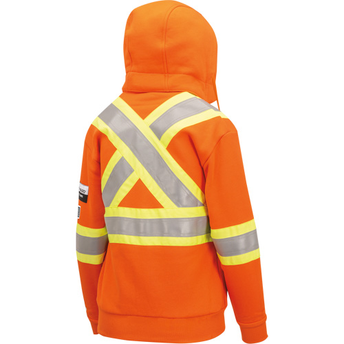 Chandail lourd avec capuchon, Femmes, T-petit, Orange haute visibilit&eacute; The Estey Group