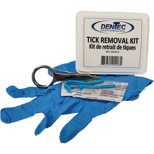 Trousse d'&eacute;limination des tiques, Boîte en plastique The Estey Group