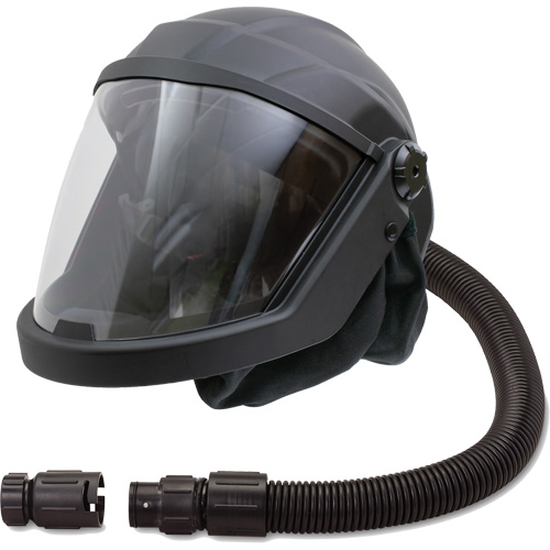 Masque respiratoire &agrave; adduction d'air et casque avec valve anti-refoulement DEFENDER, Universel, Pi&egrave;ce faciale The Estey Group