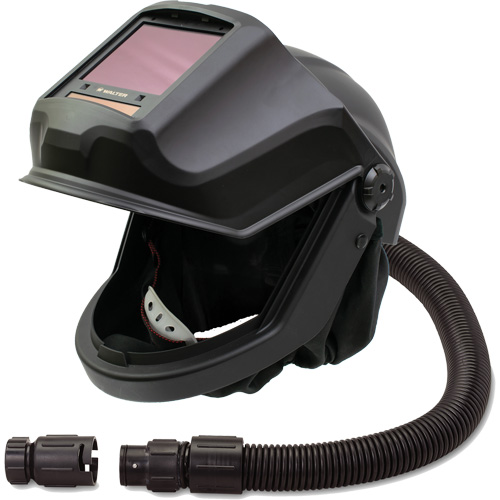 Masque respiratoire &agrave; adduction d'air et casque de soudage &agrave; visi&egrave;re relevable avec filtre ADF et valve anti-refoulement DEFENDER, Universel, Pi&egrave;ce faciale The Estey Group