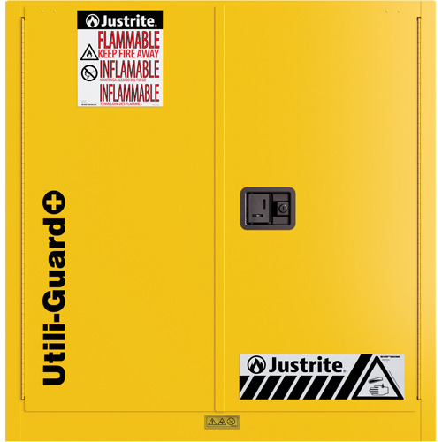 Armoire de s&eacute;curit&eacute; pour produits inflammables Utili-Guard+, 30 gal., 1 Porte(s), 43" La x 44" h x 22" p The Estey Group