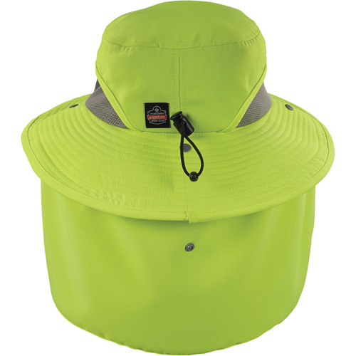 Chill-Its 8934 Ranger Hat with Neck Shade, Large/X-Large, Hi-Vis Lime The Estey Group