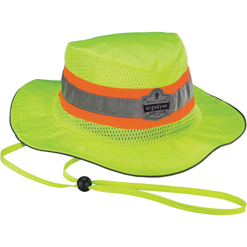 Chapeau de soleil de garde forestier GloWear 8935, grand/tr&egrave;s-grand, Jaune lime haute visibilit&eacute;, Polyester The Estey Group