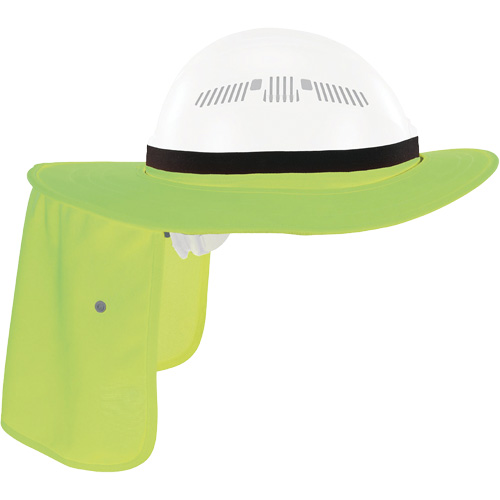 Chill-Its 6661 Universal Hard Hat Brim with Neck Shade, Hi-Vis Lime The Estey Group