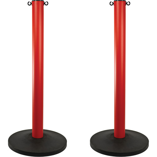 Industrial Stanchion, 37" High, Red The Estey Group