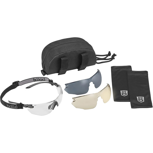 Combat Safety Glasses Kit, Clear/Smoke/Copper Lens, Anti-Fog/Anti-Scratch, ANSI Z87+ The Estey Group