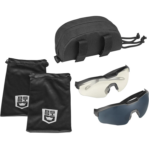 MY6 Safety Glasse Eyeshield Kit, Clear/Smoke Lens, Anti-Fog/Anti-Scratch, ANSI Z87+ The Estey Group