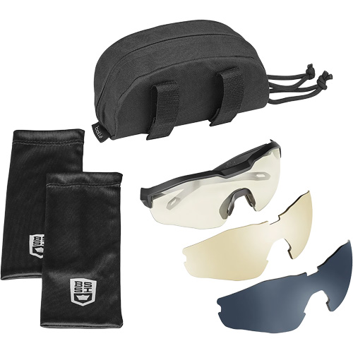 MY6 Safety Glasse Eyeshield Kit, Clear/Smoke/Copper Lens, Anti-Fog/Anti-Scratch, ANSI Z87+ The Estey Group