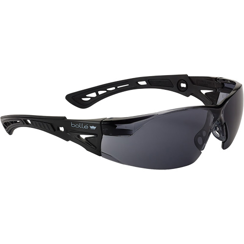 Rush+ Small BSSI Safety Glasses, Grey/Smoke Lens, Anti-Fog/Anti-Scratch, ANSI Z87+ The Estey Group