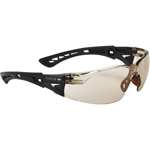 Rush+ Small BSSI Safety Glasses, Brown/Copper Lens, Anti-Fog/Anti-Scratch, ANSI Z87+ The Estey Group