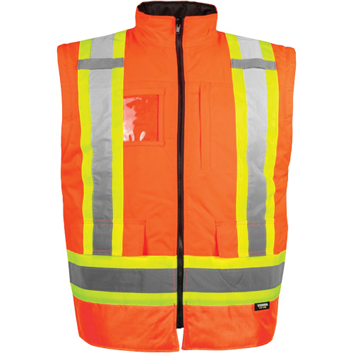 High-Visibility 7-in-1 Jacket, Polyester, High Visibility Orange, 4X-Large The Estey Group