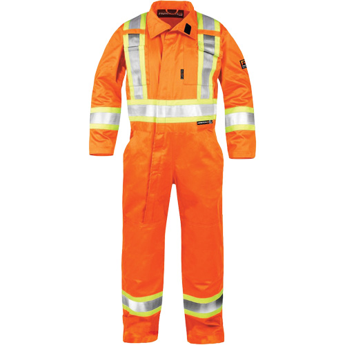 High-Visibility Fire-Resistant Coveralls, Size 5X-Large, Orange The Estey Group