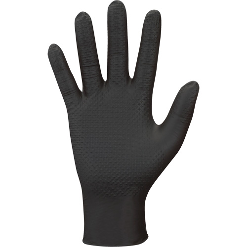 709B PyraGrip Disposable Gloves, 8/Medium, Nitrile, 8-mil, Powder-Free, Black The Estey Group