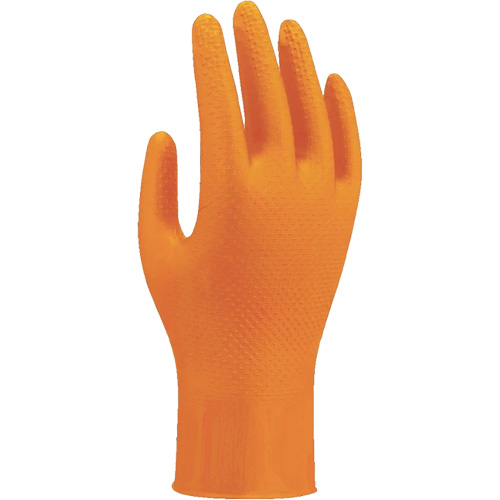 709HVO High-Visibility Disposable Gloves, 9/Large, Nitrile, 8-mil, Powder-Free, Orange The Estey Group