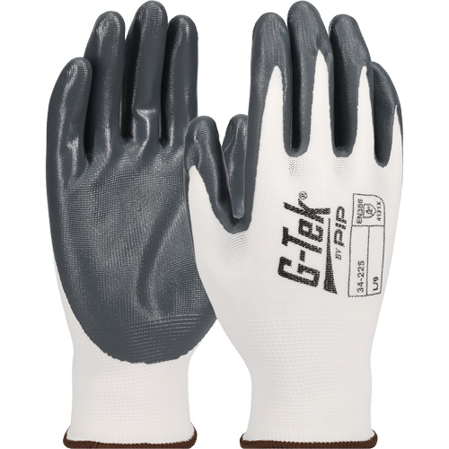 Gants en tricot sans couture G-Tek &eacute;conomiques, T-Grand, R&ecirc;vetement Nitrile, Calibre 13, Enveloppe en Nylon The Estey Group