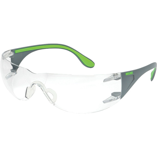 Lunettes de s&eacute;curit&eacute; gris/vert Adapt Lite, Lentille Transparent, Antibu&eacute;e/Anti-&eacute;gratignures, ANSI Z87+/R&eacute;pond ou surpasse la norme CSA Z94.3 The Estey Group