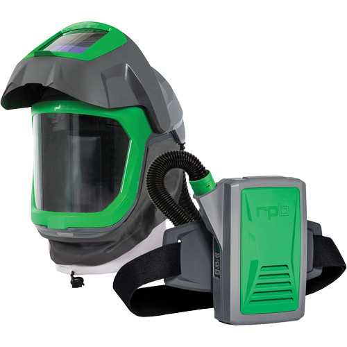 Masque de respirateur Z-Link avec joint de visage, visi&egrave;re & montage &agrave; ceinture, Respirateur &agrave; masque/Masque de soudage, Pile Lithium-ion The Estey Group