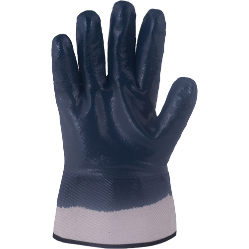 Gants bleu marine avec manchettes renforc&eacute;es &agrave; entoilage coll&eacute; Horizon, T-Grand, R&ecirc;vetement Nitrile, Enveloppe en Jersey/Coton The Estey Group