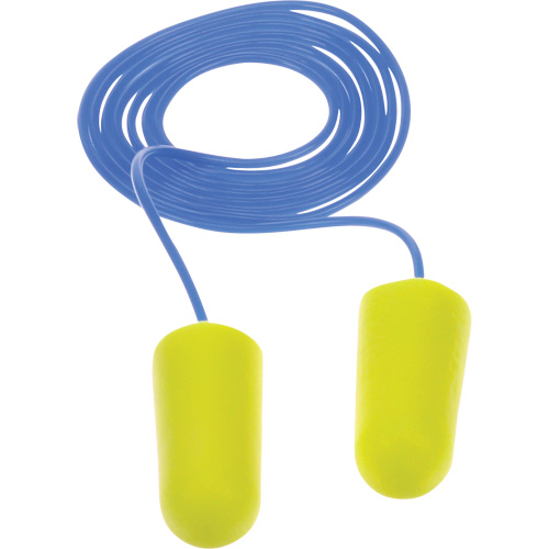 E-A-Rsoft Yellow Neon Earplugs, Bulk - Polybag, Corded The Estey Group