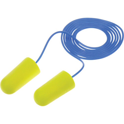 E-A-Rsoft Yellow Neon Earplugs, Bulk - Polybag, Corded The Estey Group