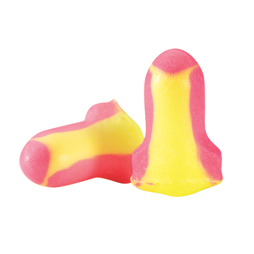 Bouchons d'oreilles en mousse multicolores Laser Lite de Howard Leight, Paire - Sac en poly The Estey Group