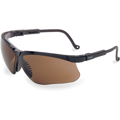 Lunettes de s&eacute;curit&eacute; Uvex Genesis, Lentille Brun, Anti-&eacute;gratignures, R&eacute;pond ou surpasse la norme CSA Z94.3 The Estey Group
