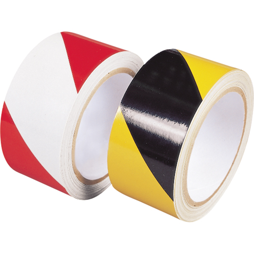 Rubans r&eacute;fl&eacute;chissants de classe ing&eacute;nierie, 2" x 30', Poly&eacute;thyl&egrave;ne, Rouge et blanc The Estey Group